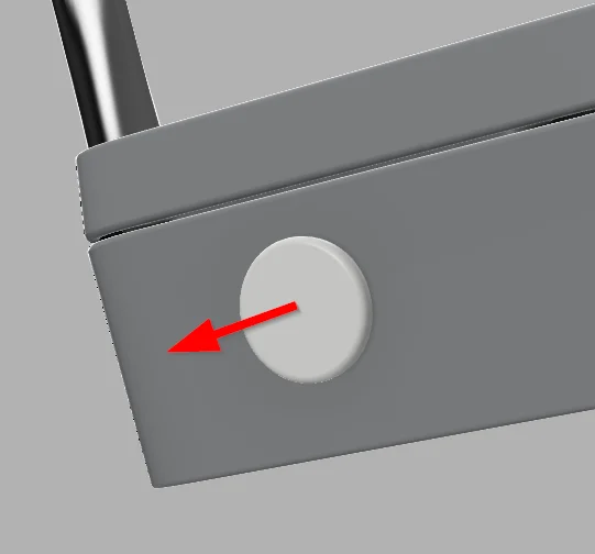 Remove the rubber plug