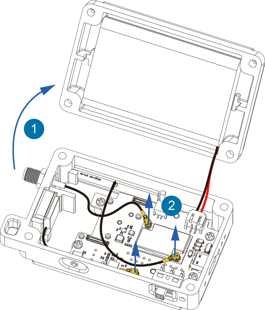 Disconnect antenna cables