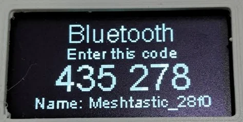 BLE PIN in display