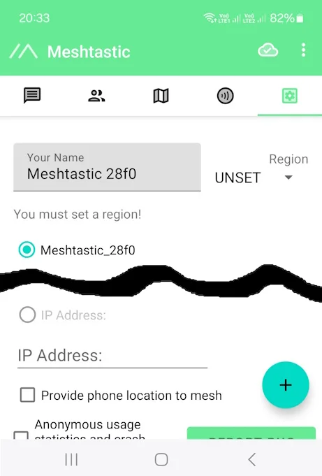 Device added to application