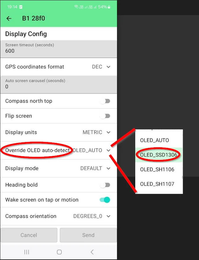 Change display settings