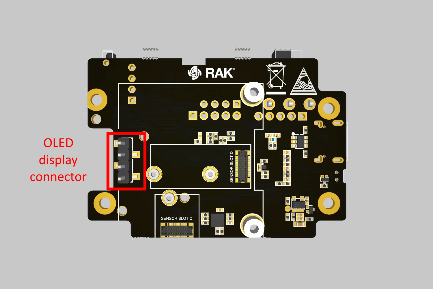 RAK19026 VA bottom view components
