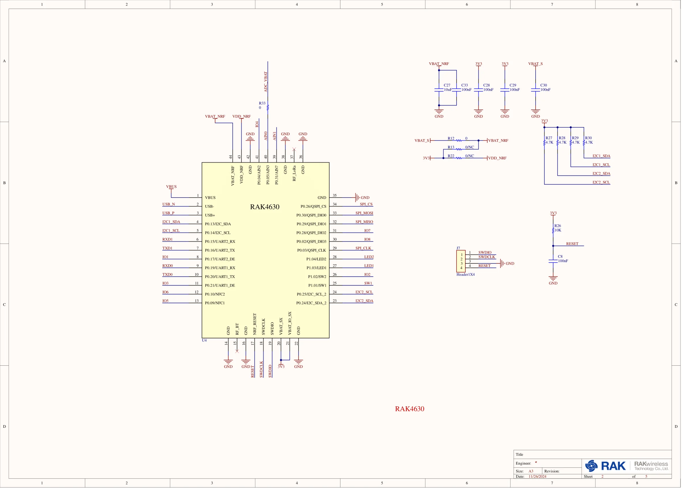 RAK19026 VC schematic diagram (RAK4630)