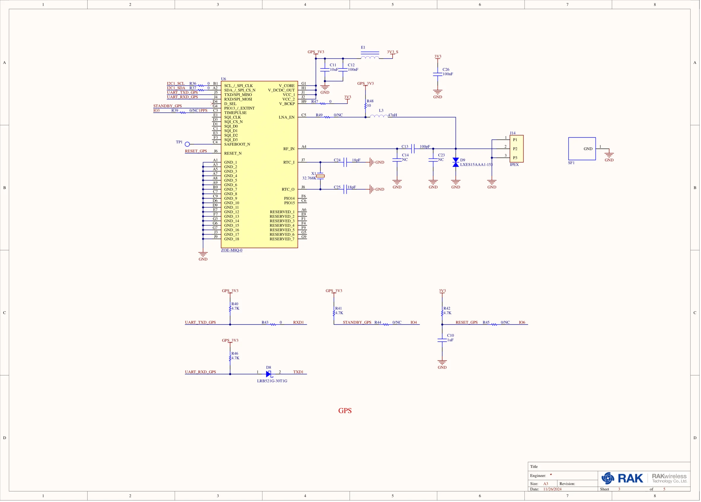 RAK19026 VC schematic diagram (GNSS)