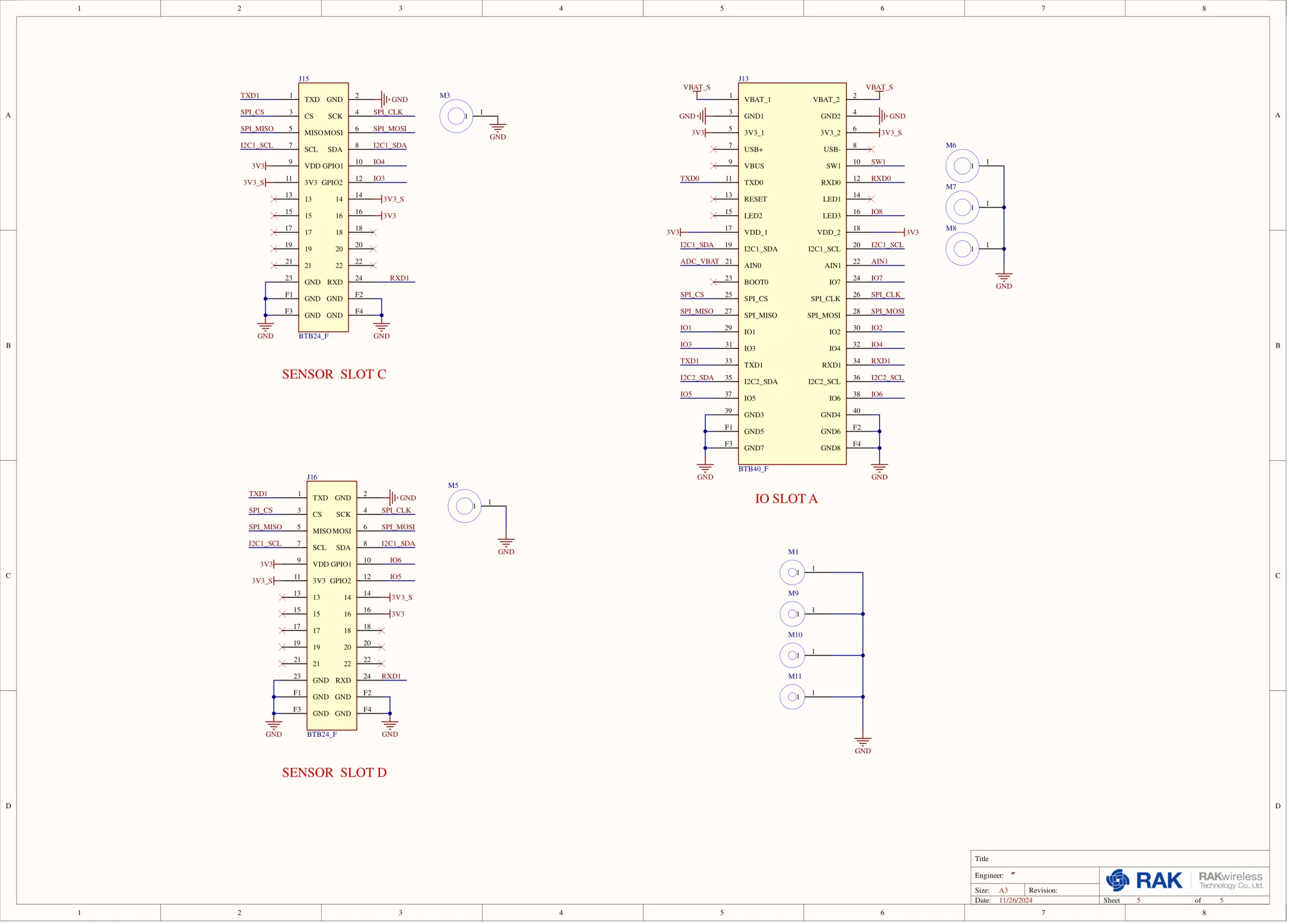 RAK19026 VC schematic diagram (Module Slots)