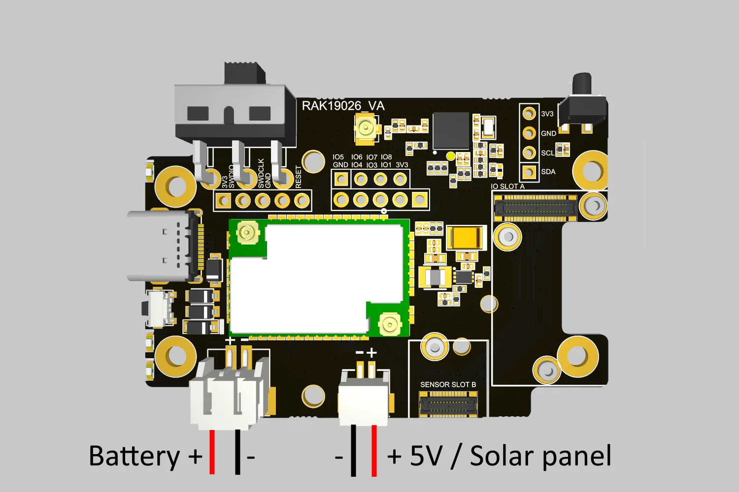 Battery connector pin order