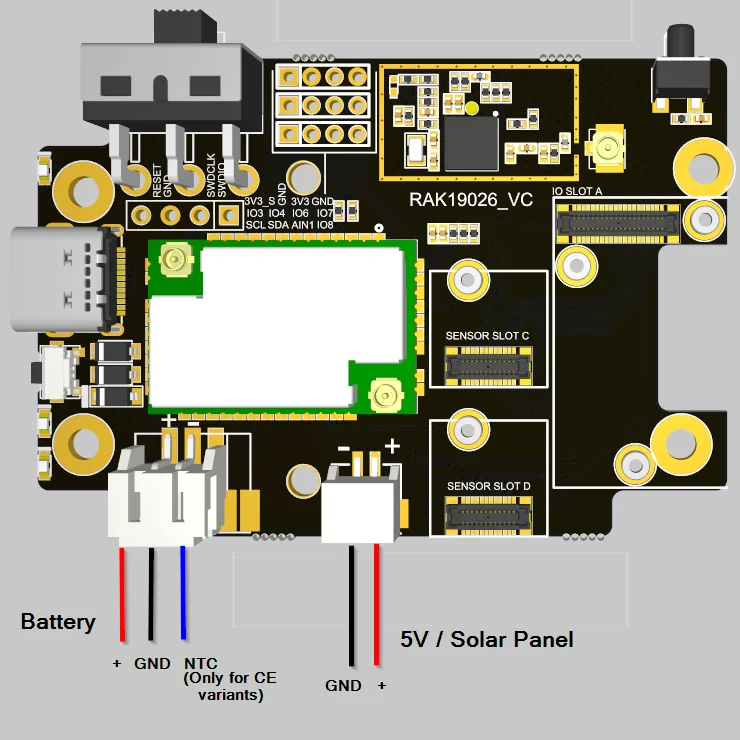 Battery connector pin order