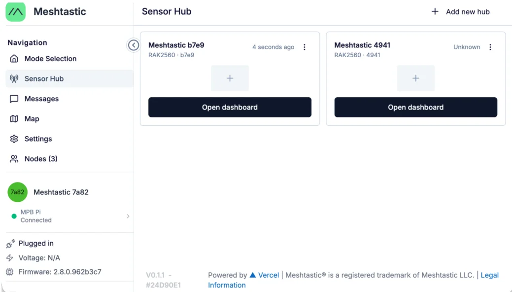 Registered Sensor Hub