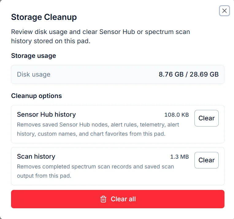 Storage Cleanup options