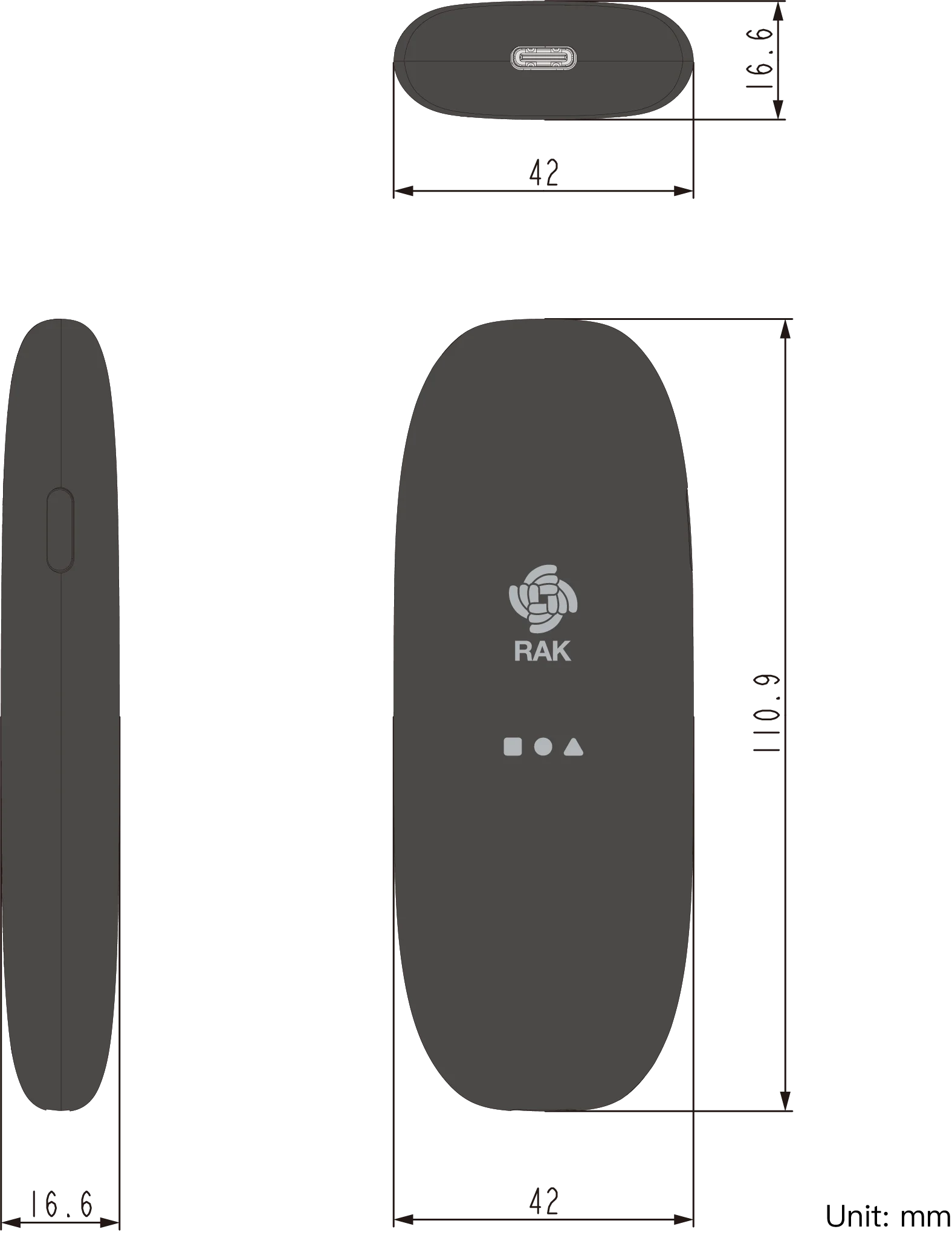 WisMesh Pod dimensions of hard shell