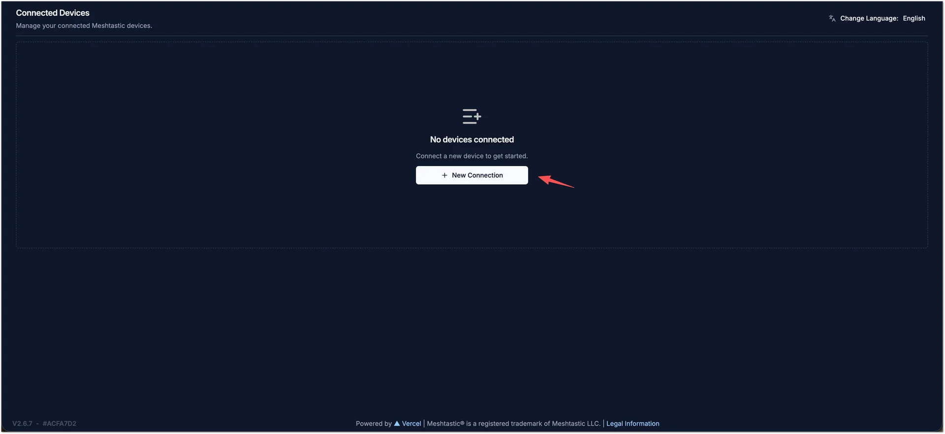 Meshtastic Web Client - Add Device