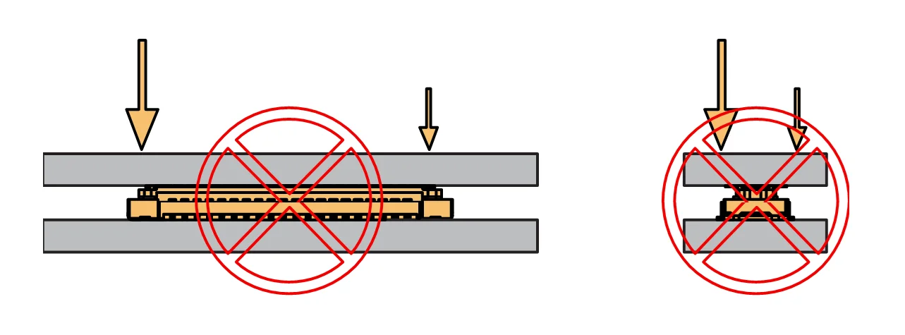 Avoid applying uneven forces