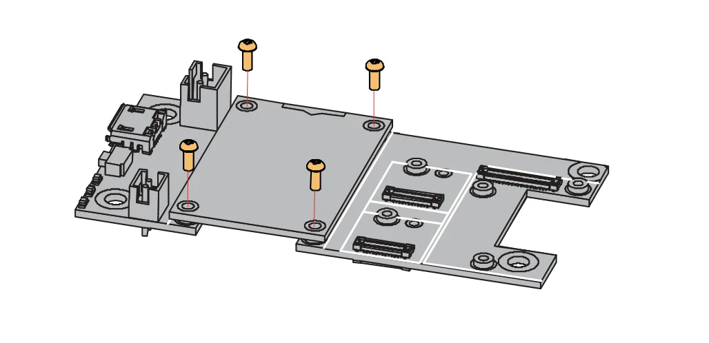 Removing screws from the WisBlock module