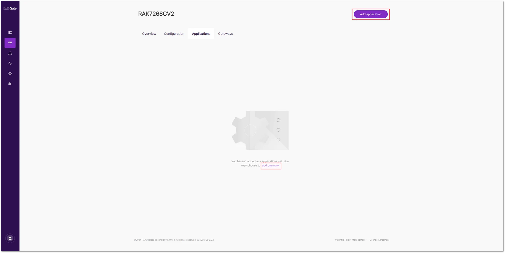 Applications Tab