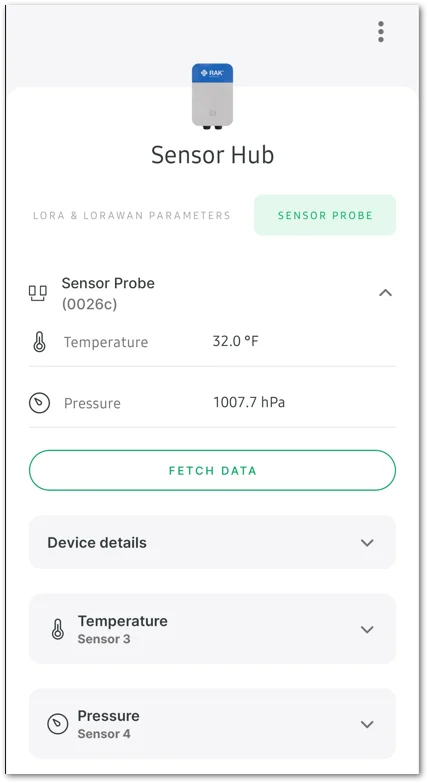 Sensor Information