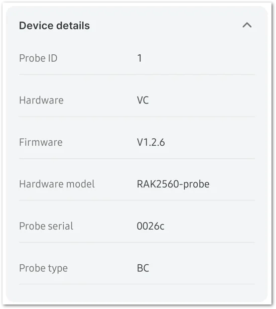 Sensor Details