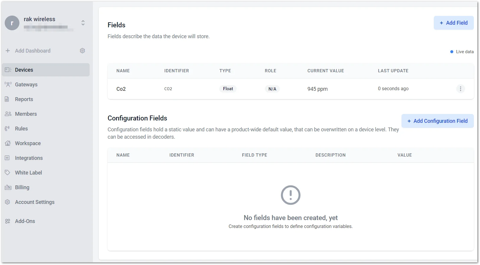 Successfully added fields
