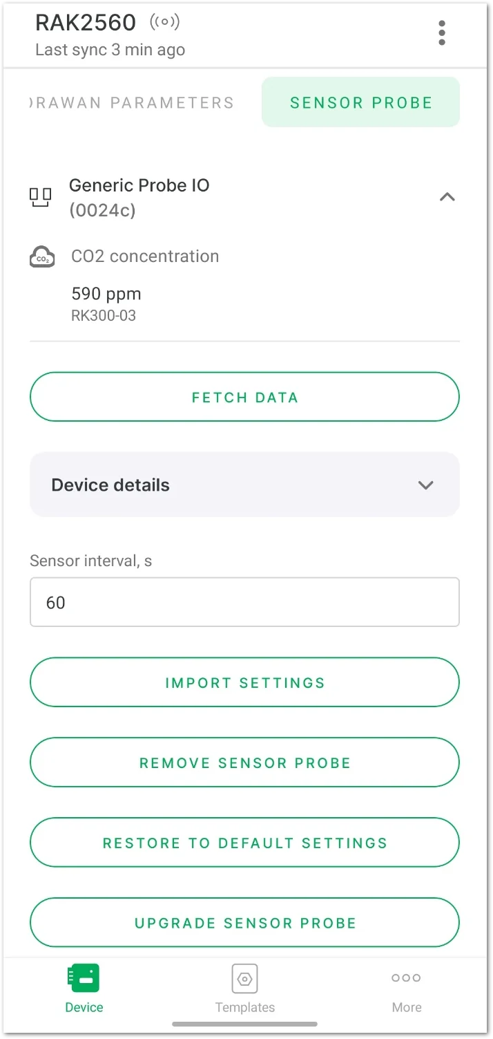 Sensor Information