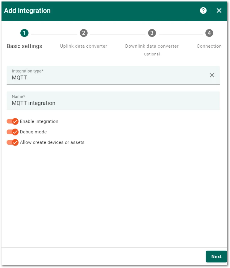 Fill in the integration name
