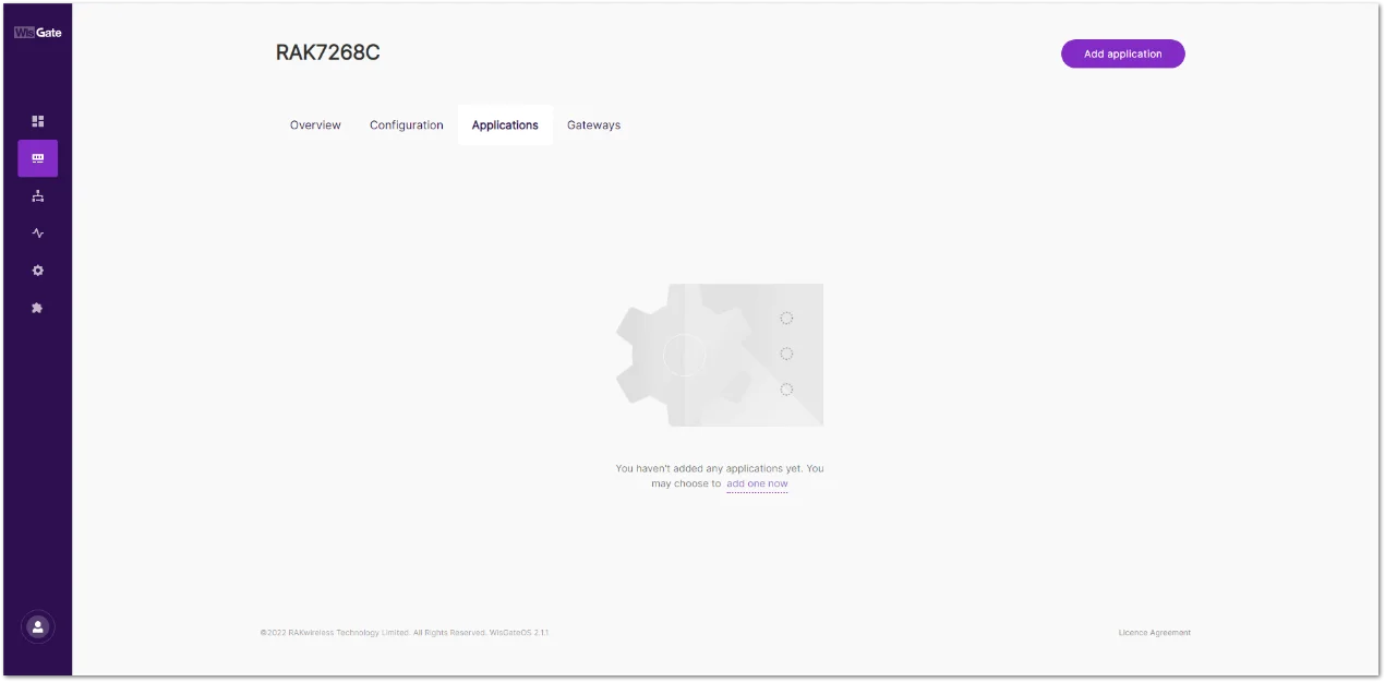 Applications tab