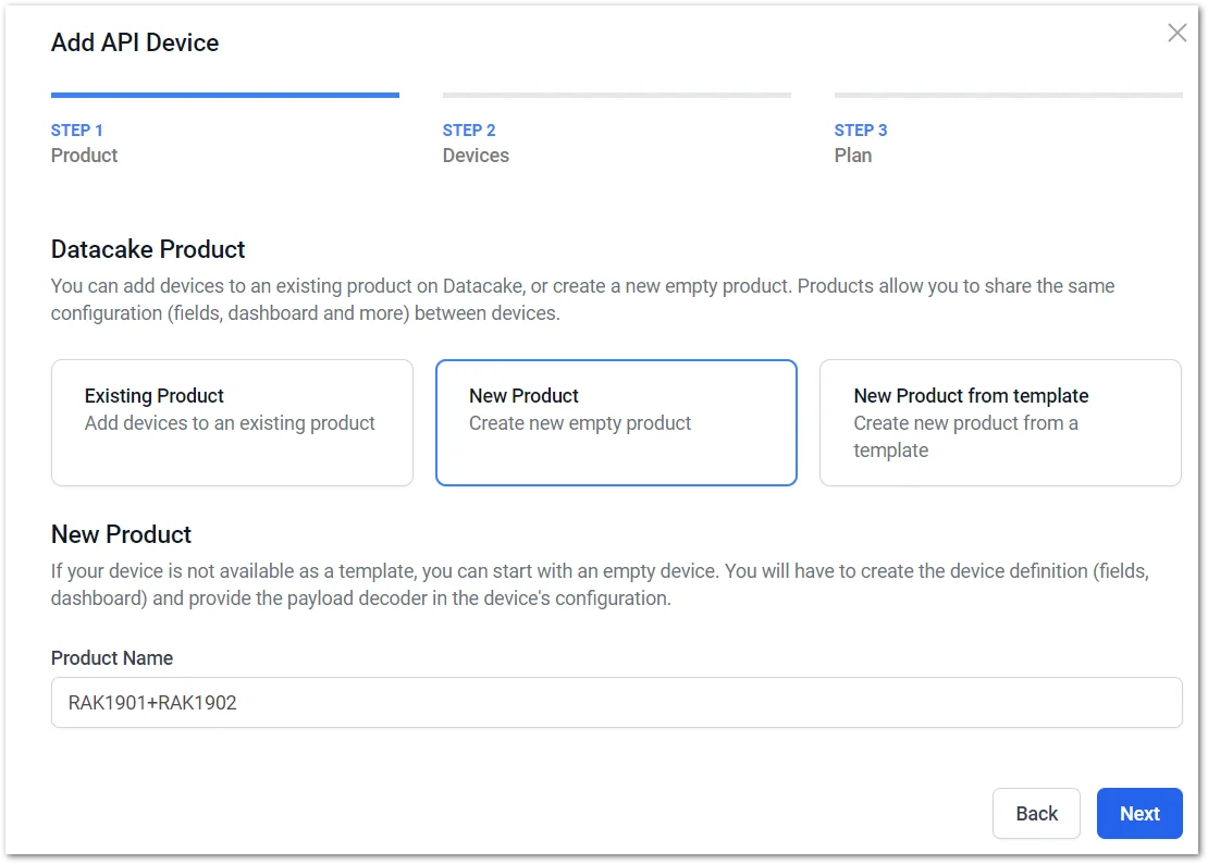 Select New Product