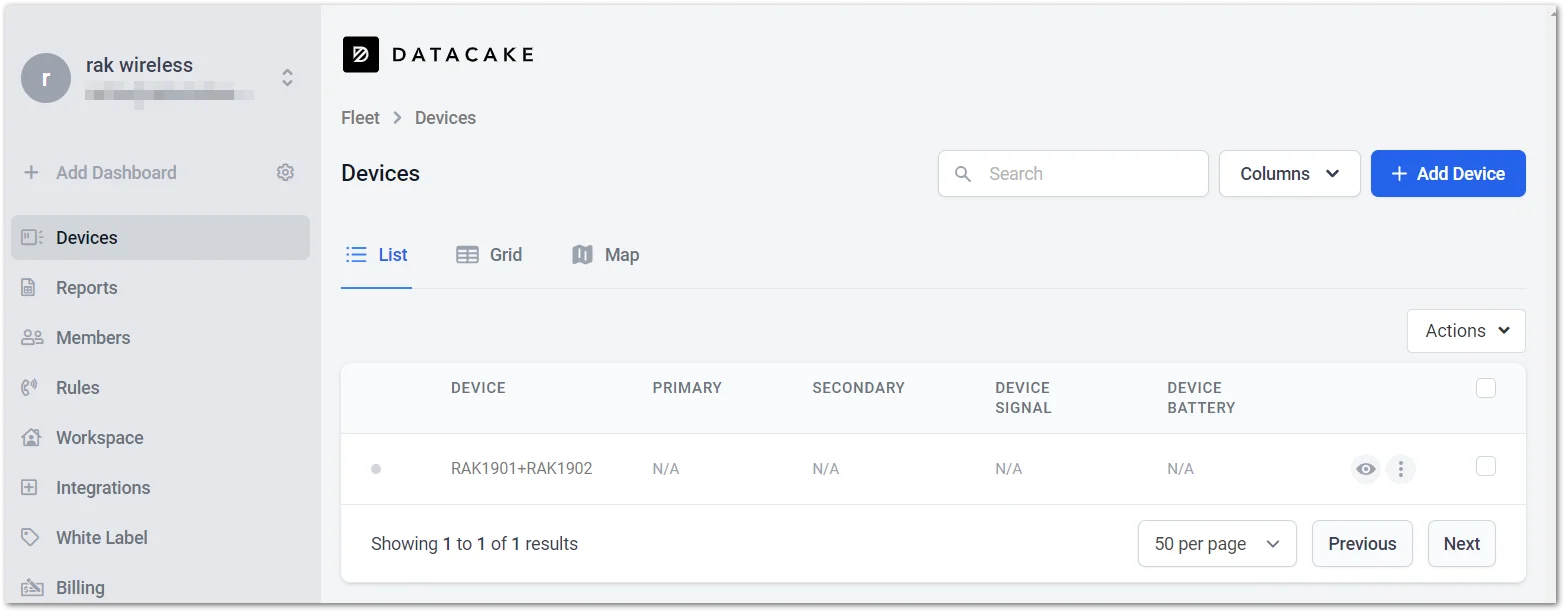 Registered device