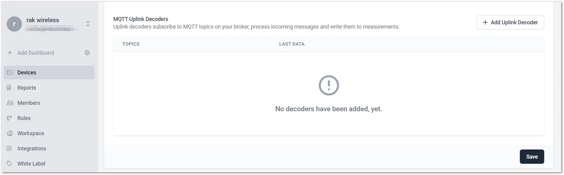 Configure the relevant parameters