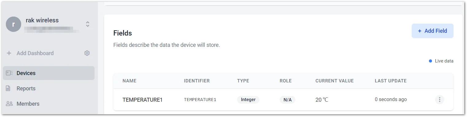 Added sensor monitoring values