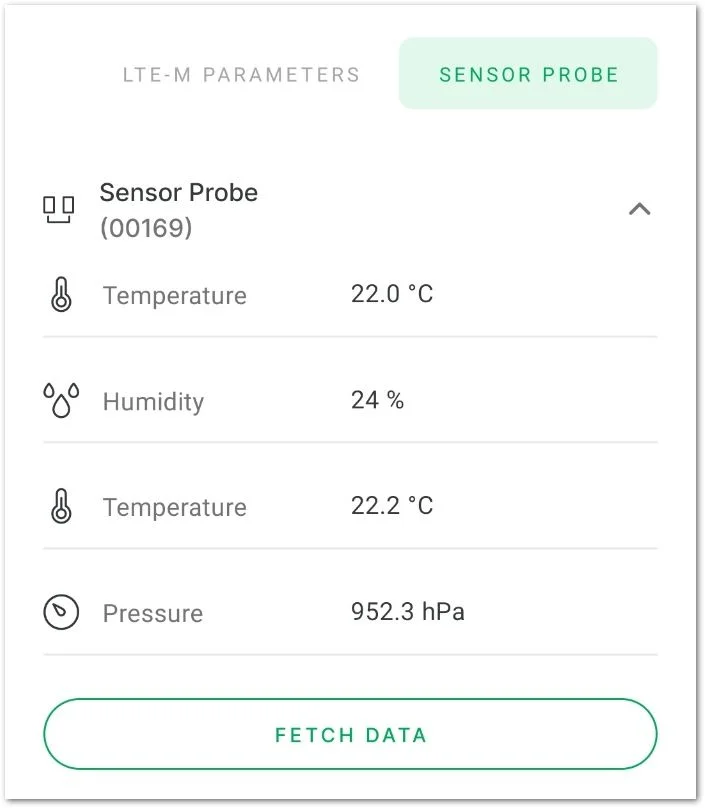 Sensor details