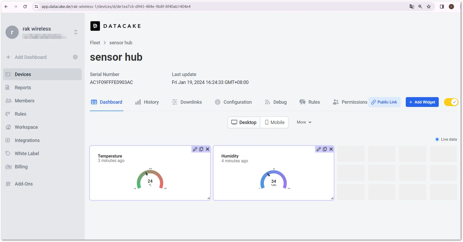 Added Widget