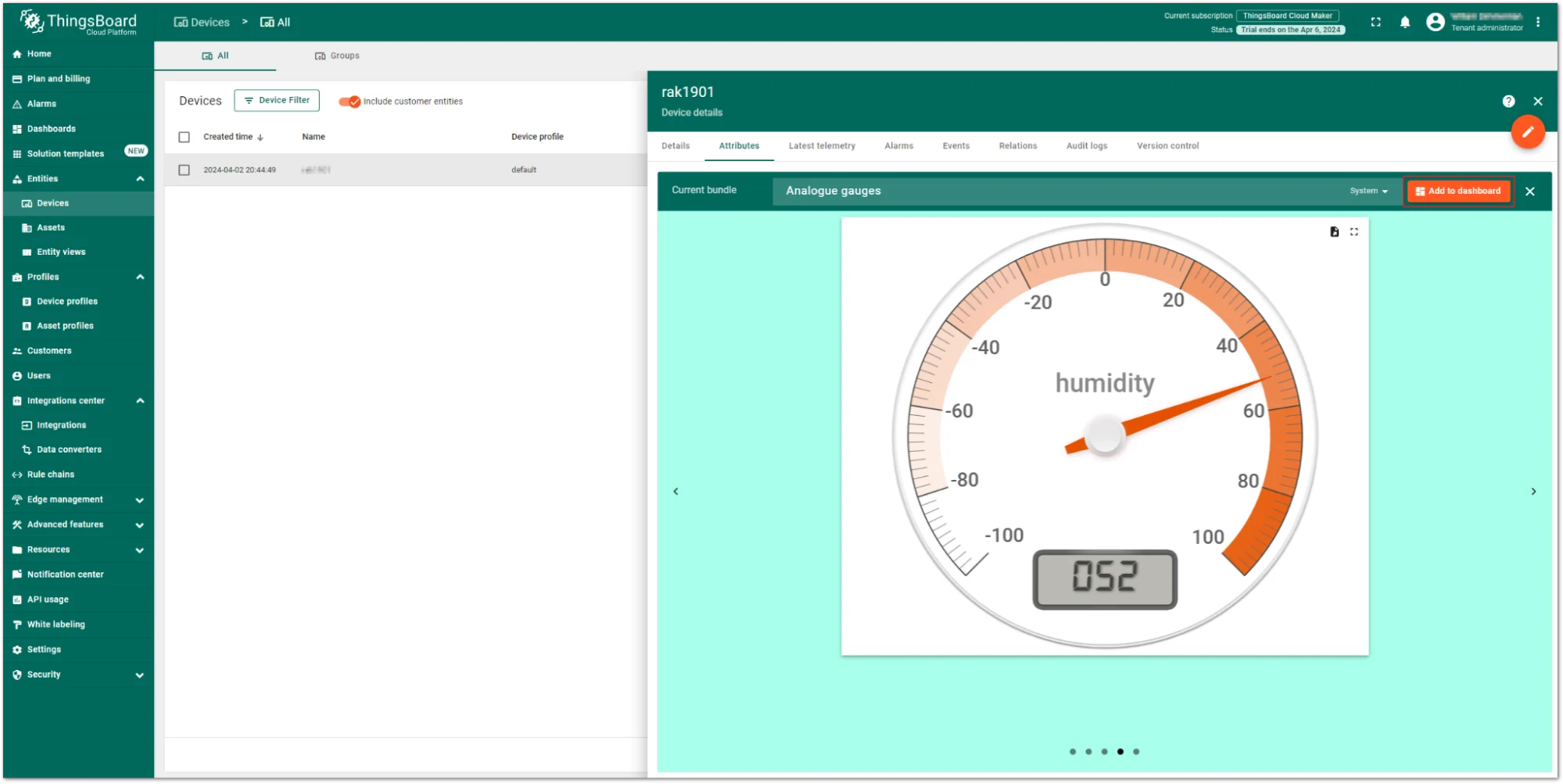 Selecting a widget