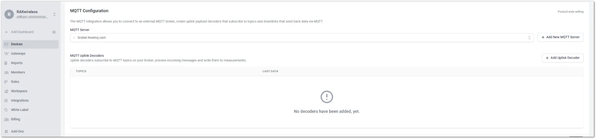 Add MQTT Server