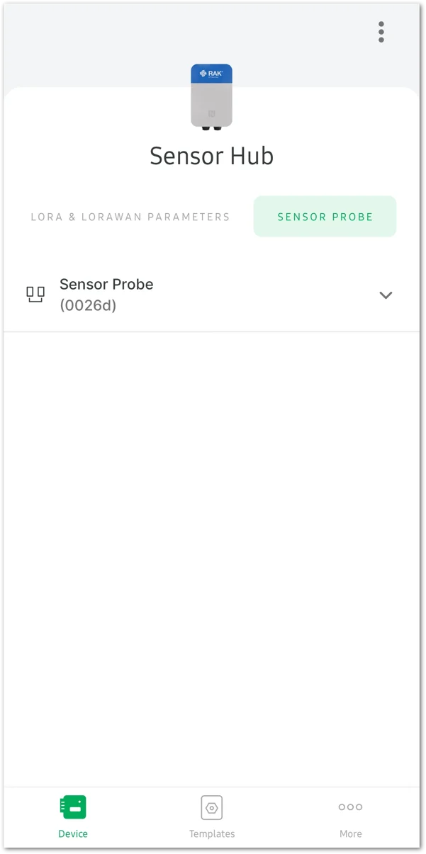 Connected temperature and humidity sensor