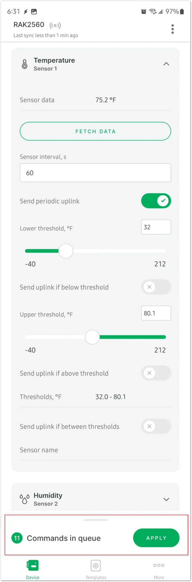 Apply commands