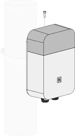 Fasten the device and the bracket