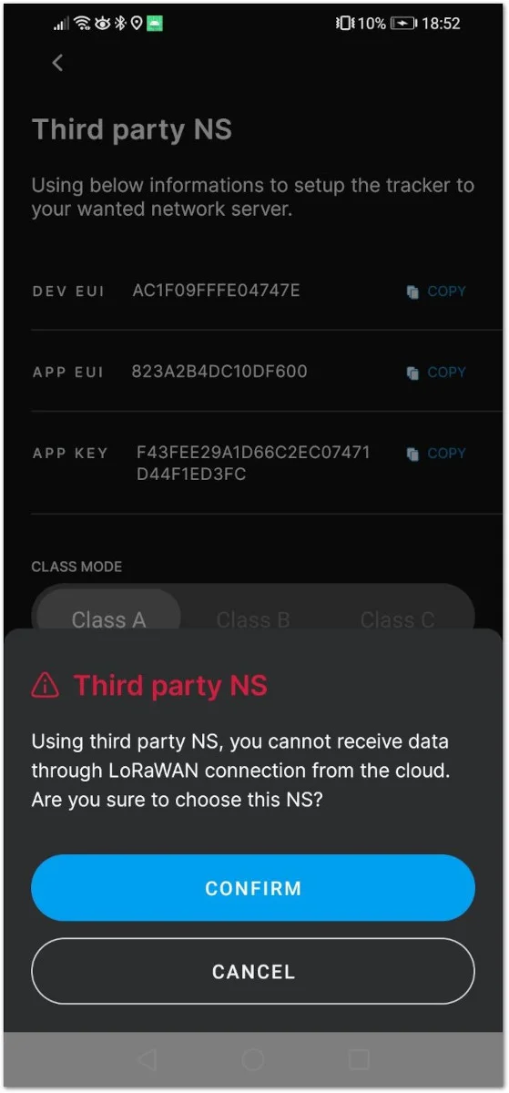Third Party NS Confirmation
