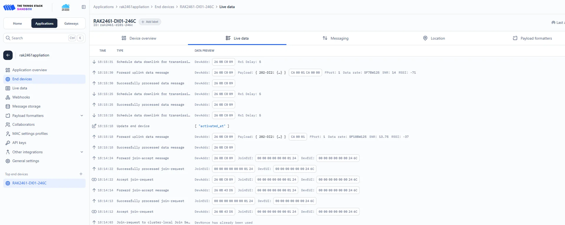 Data details