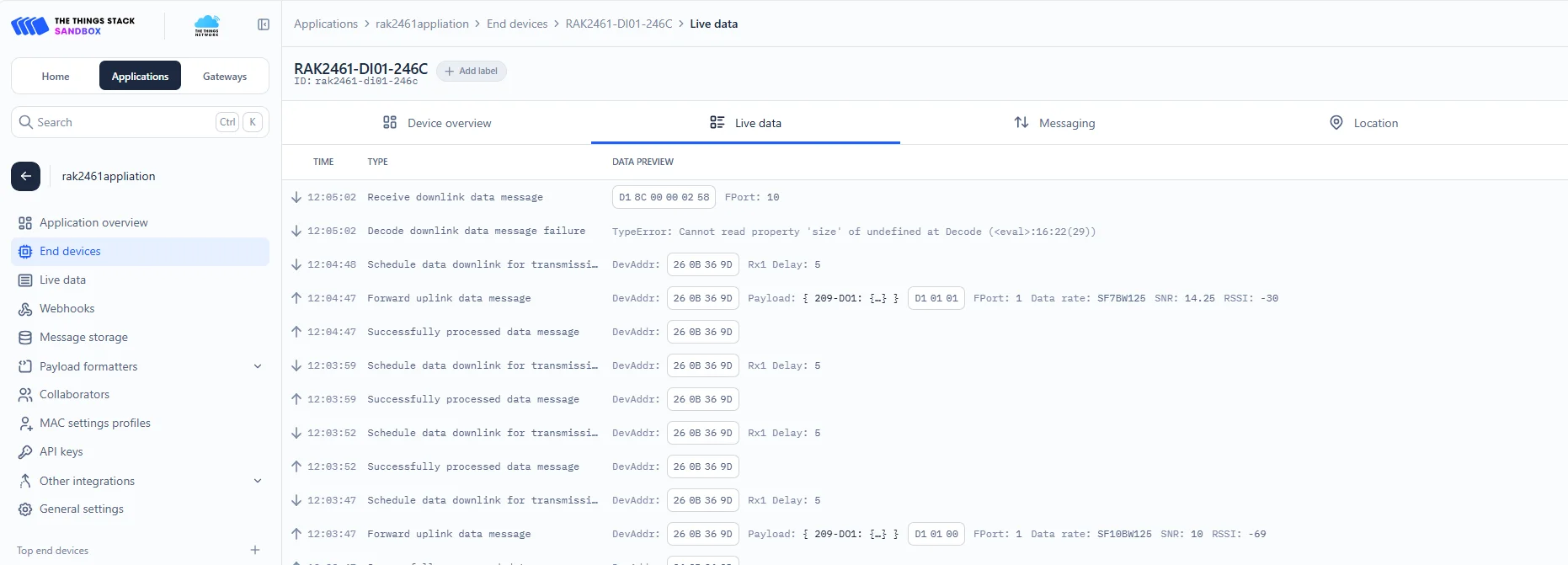 Data details