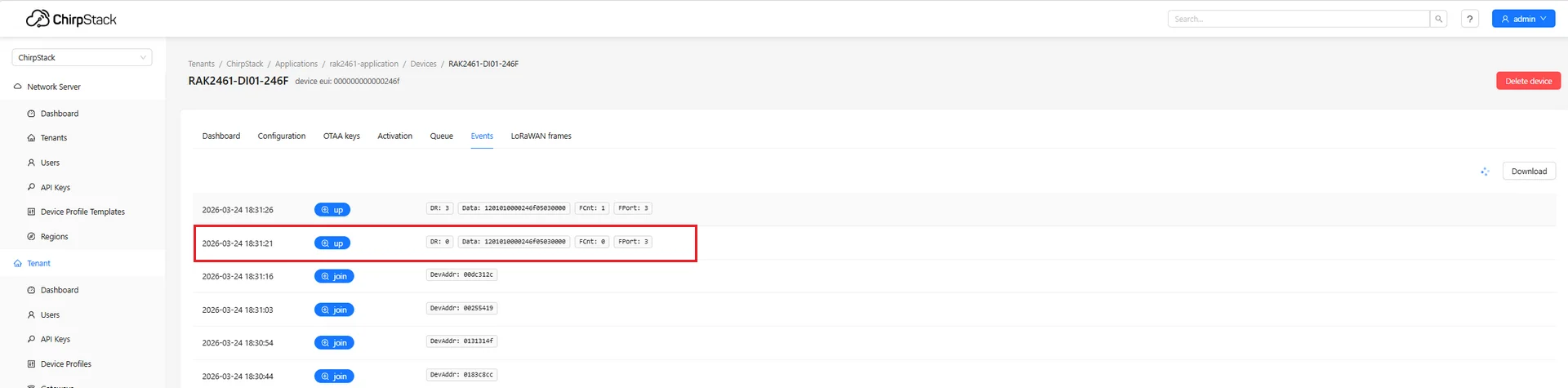 ChirpStack Instant