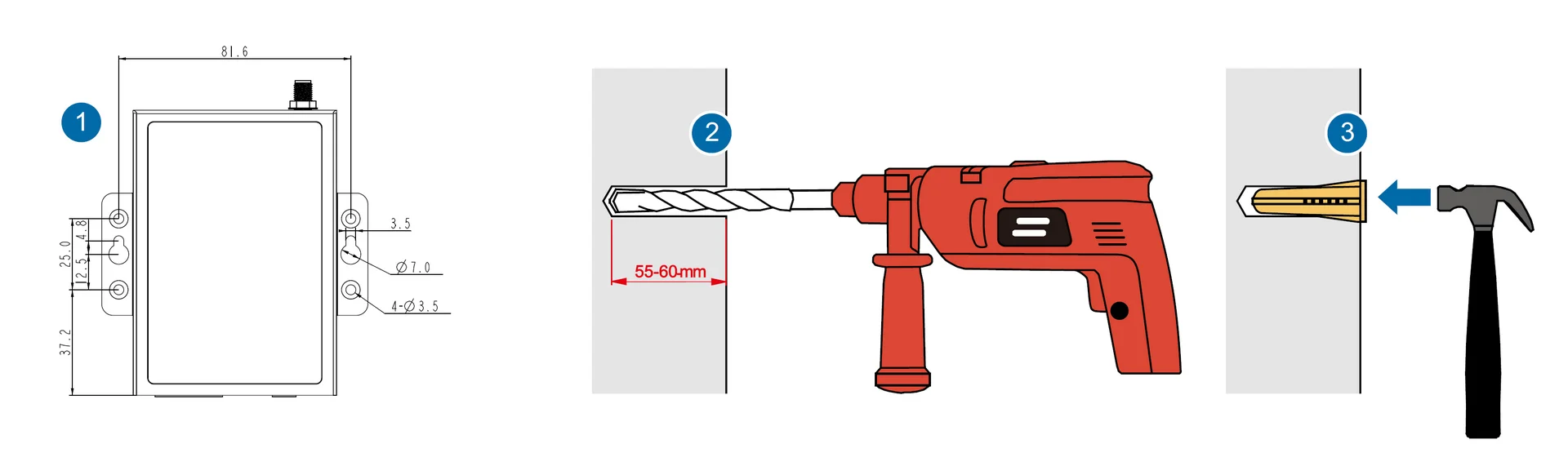Hole drilling