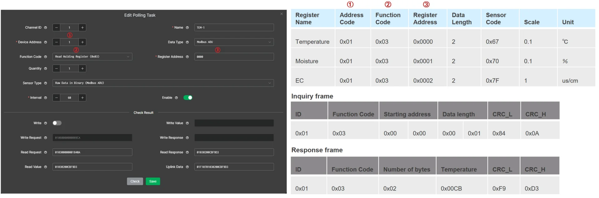 Configure the polling task