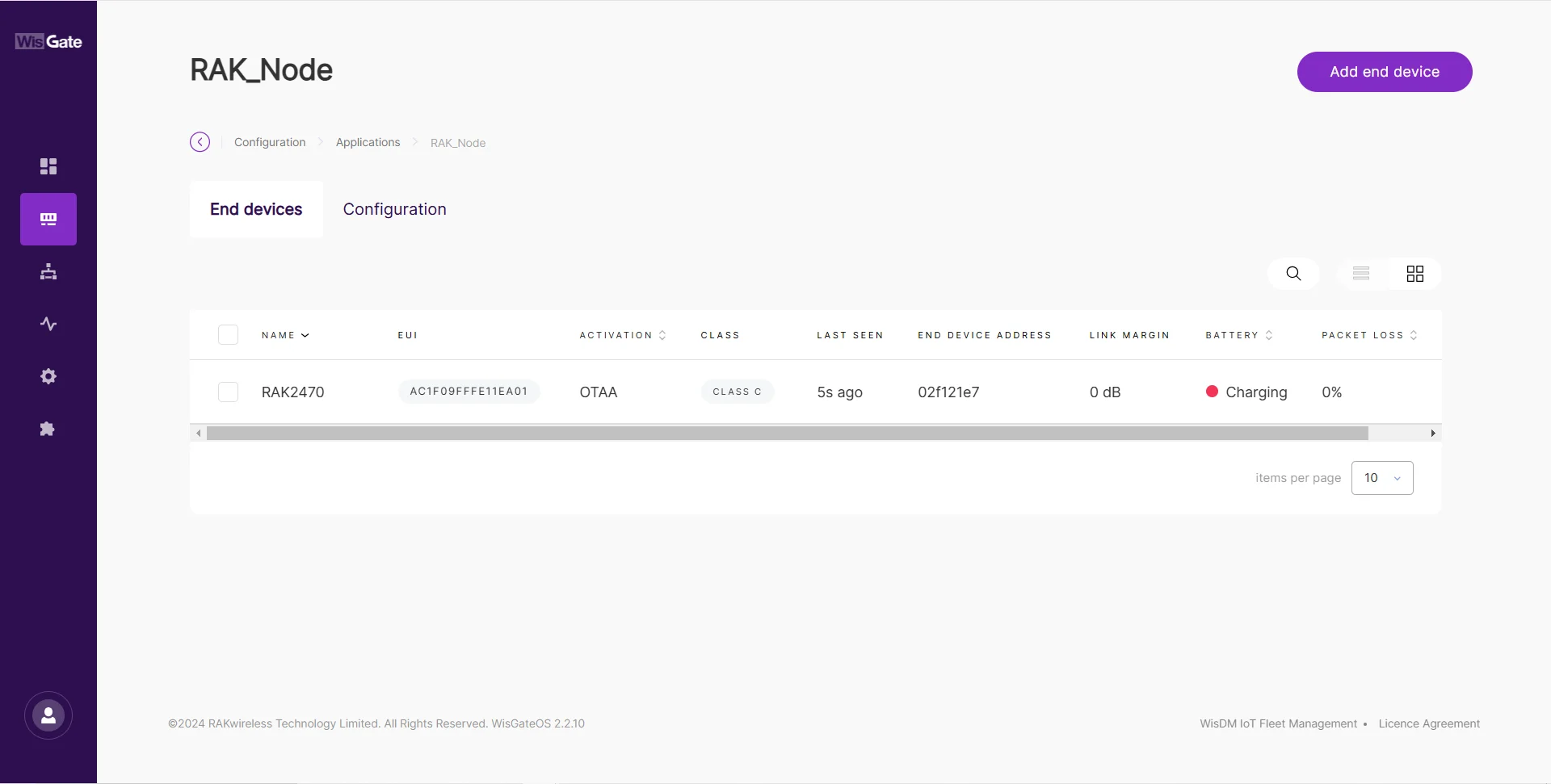 Device is online