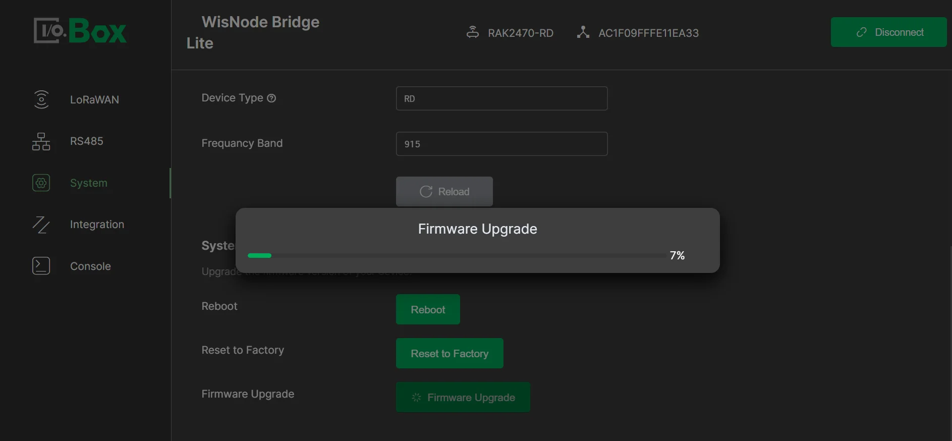 Upgrading procedure