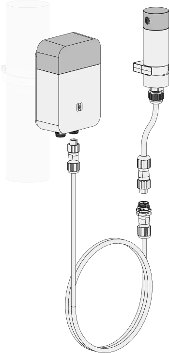 Connection via an extender