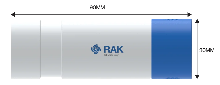 RAK2560 WisNode Sensor Probe dimensions