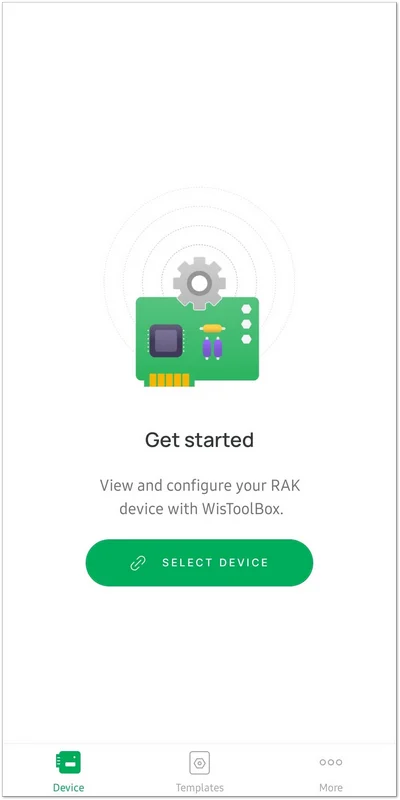 App home screen