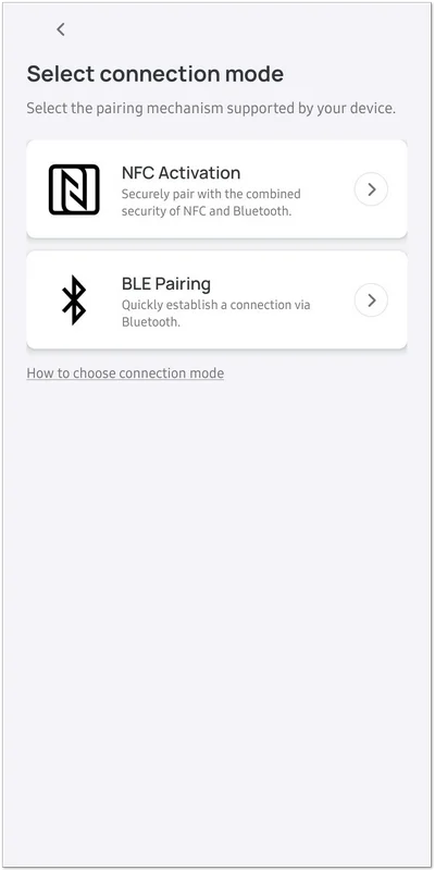 Connection mode
