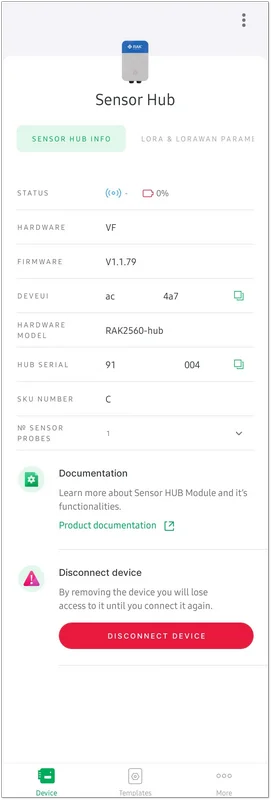 Sensor Hub Info