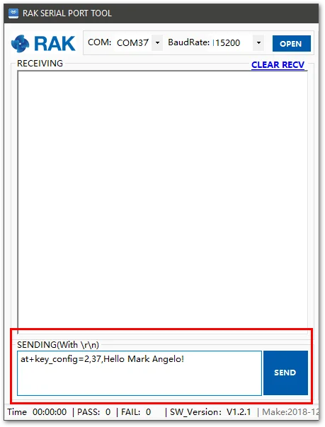Configuring Each button