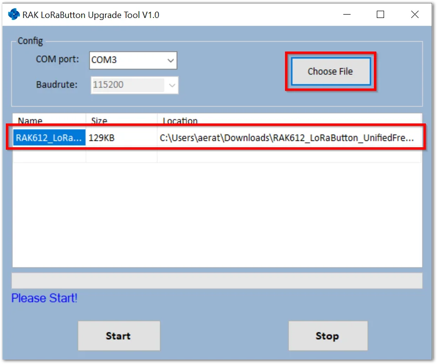 Choosing the Firmware
